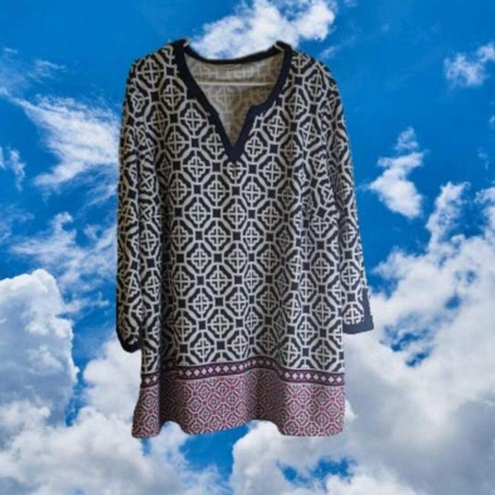 Kim Rogers 5X NWOT long sleeve 100% cotton top. Quality. Fall/winter Office.